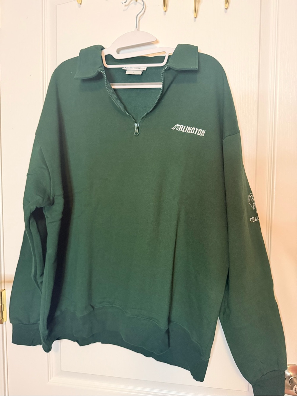Arlington Men's Forest Green Quarter-Zip Sweater